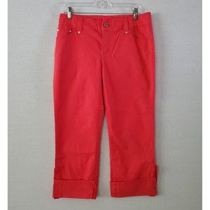 90's DKNY Jeans Neon Pink Capri Pants Size 10